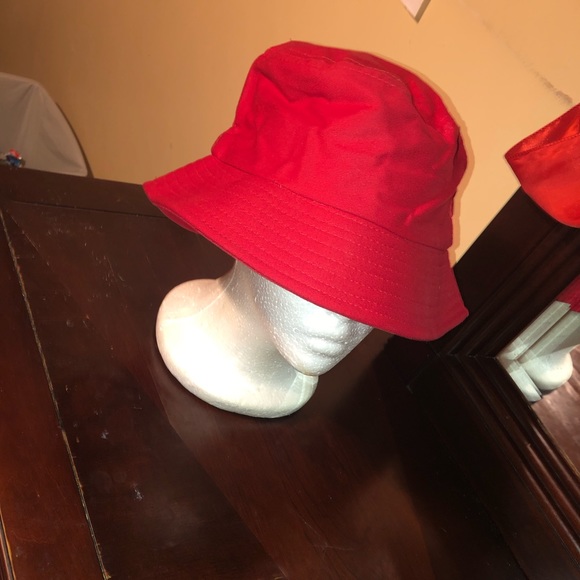 Red Bucket Hat - Picture 3 of 3